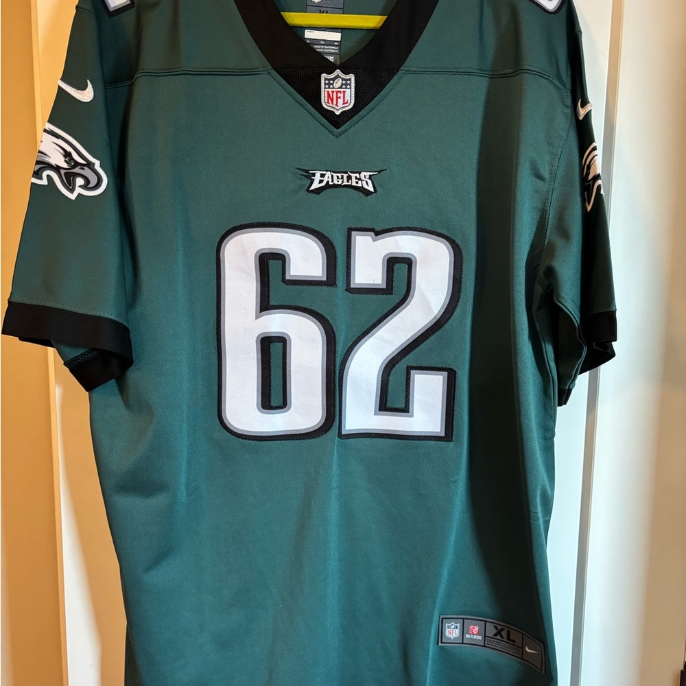 NFL Eagles Teal Jersey with Black Accents